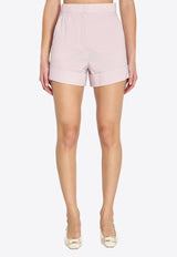 Max Mara Celebre Turn-Up Mini Shorts Pink 2611141011600-10267-022