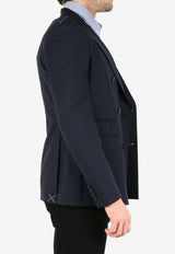 Tonello Double-Breasted Wool Jacket Navy 01G3R0X-1063U-600