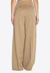 Max Mara Quorum Wide-Leg Tailored Pants Camel 2611131161600-10321-001