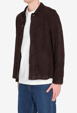 The Row Ulrich Suede Jacket Brown 1362-L815-CSB