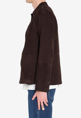 The Row Ulrich Suede Jacket Brown 1362-L815-CSB