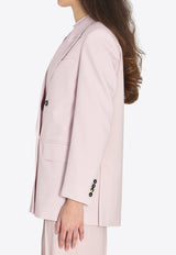Max Mara Ombrosa Double-Breasted Jacket Pink 2611041171600-10267-022
