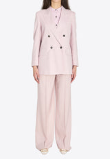 Max Mara Ombrosa Double-Breasted Jacket Pink 2611041171600-10267-022
