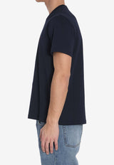 AMI PARIS Ami De Coeur T-shirt Blue BFUTS035-724-430
