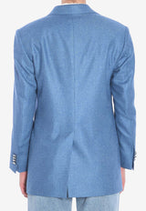 Tagliatore Single-Breasted Buttoned Blazer Blue JCECILY12B-440044-I3161