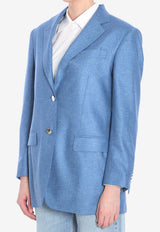 Tagliatore Single-Breasted Buttoned Blazer Blue JCECILY12B-440044-I3161