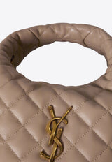 Saint Laurent Icarino Quilted Nappa Hobo Bag Beige 851689-AAANG-2721