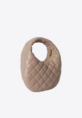 Saint Laurent Icarino Quilted Nappa Hobo Bag Beige 851689-AAANG-2721