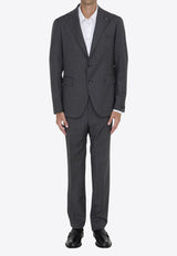 Tagliatore Single-Breasted Wool Suit Gray 2SMC22B01-060075-S3010