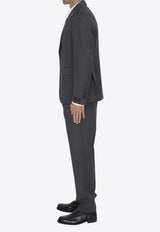 Tagliatore Single-Breasted Wool Suit Gray 2SMC22B01-060075-S3010