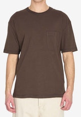 Lemaire Boxy Crewneck T-shirt Brown TS0010-LJ1010-BR512