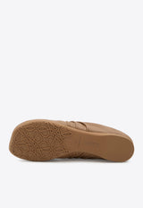 Loewe Petal Toe Ballet Flats Brown L815466X46--3980