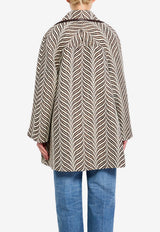 Valentino Animalier Wool Peacoat White 8B3CJ3Z7-9RF-CBY