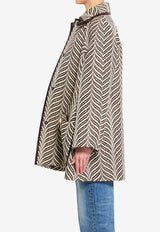 Valentino Animalier Wool Peacoat White 8B3CJ3Z7-9RF-CBY