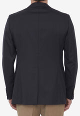 Tonello Single-Breasted Wool Jacket Navy GIACCA-BLU-