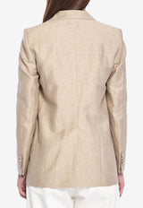 Tagliatore Single-Breasted Buttoned Blazer Brown JBERTHA-A40008-T1305