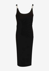 Versace Medusa Ruched Dress Black 1022606-1A14475-1B000