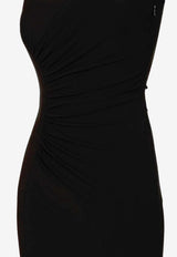 Versace Medusa Ruched Dress Black 1022606-1A14475-1B000