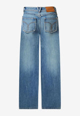 Versace Raw Cut Frayed Jeans Blue 1023064-1A17046-1D800