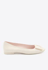 Roger Vivier U Look Patent Leather Ballet Flats Cream RVW66834910-D1P-C019