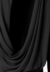 Jacquemus Mistral Draped Mini Dress Black DRW00823A-J00253-990