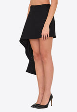 Loewe Mini Draped Skirt Black S540Y08XCT--1100
