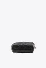 Tory Burch Mini Fleming Drawstring Shoulder Bag Black 164022--001