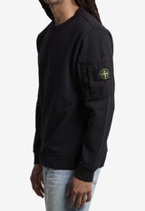 Stone Island Logo Patch Crewneck Sweatshirt Black L1S156100019-S0410-V0029