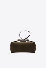 Stella McCartney Perforated Logo Faux Suede Tote Bag Brown 513860-WP0547-2017
