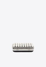 Self-Portrait Crystal Satin Clutch Crystal SS26305AB--BLACK