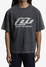 Off-White Racing Skate T-shirt Black OMAA120S26-JER00A-0001