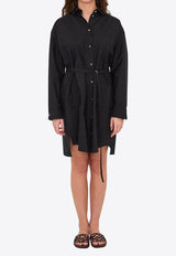 Loewe Asymmetric Shirt Dress Black S359Y09XK9--1100