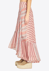 Zimmermann Bohémien Rebellion Striped Maxi Skirt Multicolor 7223SC261--REST