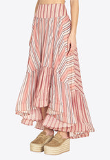 Zimmermann Bohémien Rebellion Striped Maxi Skirt Multicolor 7223SC261--REST