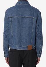 Loewe Anagram Denim Trucker Jacket Blue H526Y50X32--5320