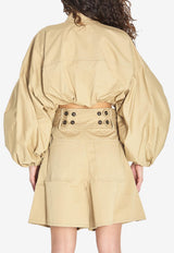 Zimmermann Drawn Rebellion Cropped Top Beige 6916TC261--BEG