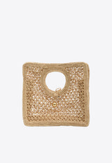 Jacquemus Small La Croisière Raffia Handbag Beige BAW00421A-W00513-142