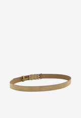 Valentino Rockstud Suede Belt Beige 8Y2T0SV3-TVW-RDX
