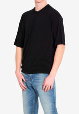 Roberto Collina Solid Crewneck T-shirt Black 261MYA11021--09
