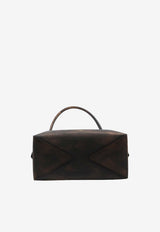 Alaïa Le Bouledogue Bowling Bag Brown AA1L2019I154--994