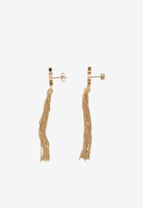 Saint Laurent Cassandre Tassel Earrings Gold 803195-Y1500-8030