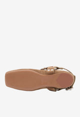 Alaïa Square-Toe Suede Ballet Flats Brown AA3A041CK177--731
