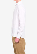Borriello Napoli Marechiaro Linen Shirt White 22019 MARE--1