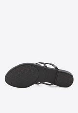 Dolce & Gabbana DG Logo Thong Sandals Black CW2418-AY817-8E831