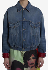 Versace Blouson Denim Jacket Blue 1023603-1A17921-2DC50