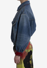 Versace Blouson Denim Jacket Blue 1023603-1A17921-2DC50