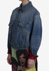 Versace Blouson Denim Jacket Blue 1023603-1A17921-2DC50
