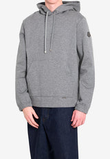 Moncler Logo Patch Hooded Sweatshirts Gray L10918G00024-89B5F-987