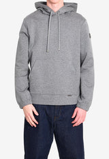 Moncler Logo Patch Hooded Sweatshirts Gray L10918G00024-89B5F-987