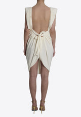 Versace Crepe Marocaine Cocktail Dress Cream 1024635-1A18267-1W150